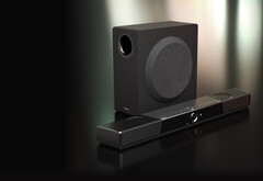 Die neue Creative SXFI Soundbar von Creative kommt samt Subwoofer. (Bild: Creative)