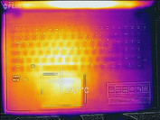 Wärmeentwicklung Oberseite (Leerlauf)