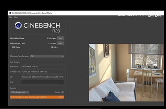 Der 14901KE im Cinebench R23 Benchmark