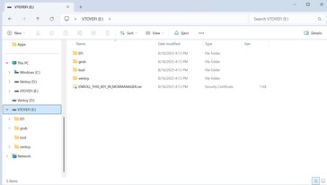Partition 1 für das Tool - nur 30 MB klein