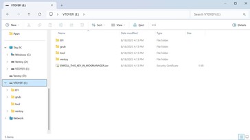 Partition 1 für das Tool - nur 30 MB klein