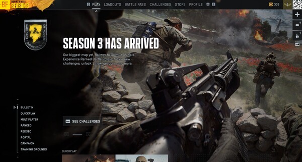 Electronic Arts eröffnet die Season 3 in Battlefield 6: Das neue Update bringt beliebte Karten wie die Golmud-Bahn und den Basar von Kairo zurück plus Einführung Ranglistenspiels für den Battle-Royale-Modus.