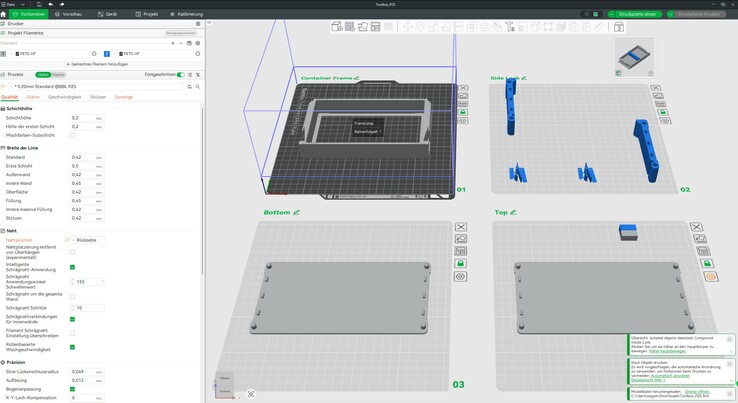 Bambu Studio bietet viele Funktionen und läuft stabil, das Senden über die Cloud und die Drucküberwachung sind bequem