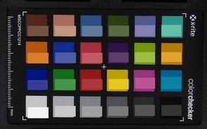 ColorChecker: In der unteren Hälfte eines jeden Feldes befindet sich die Zielfarbe.