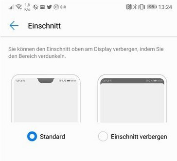 Huawei P20 / P20 Pro Notch deaktivieren