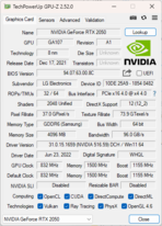 GPU-Z: Nvidia Grafik