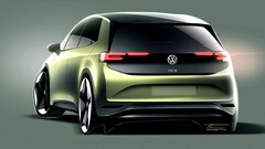 Die SUV-Variante dürfte wohl deutlich höher liegen als das hier skizzierte Standardmodell des neuen VW ID.3 (Bild: Volkswagen)