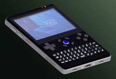 Die Auspicious Machine erinnert auf den ersten Blick an ein BlackBerry-Smartphone mit Gaming-Buttons. (Bild: Auspicious)