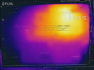 Wärmeentwicklung unter Last (unten)