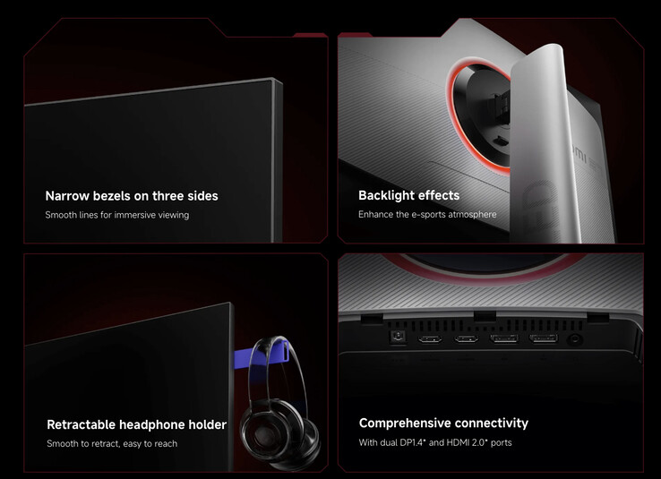 Der neue Mini LED Gaming Monitor G Pro 27Qi hat einen überarbeiteten Standfuß (Bildquelle: Xiaomi)