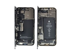 Der Akku der meisten iPhone 14-Modelle fällt größer aus als bei ihren direkten Vorgängern. (Bild: iFixit)
