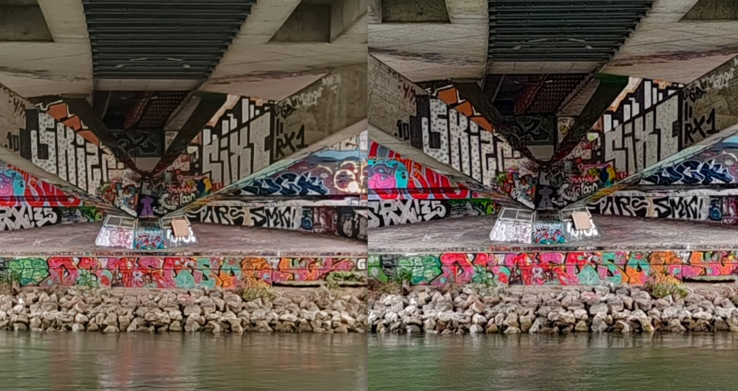 Oppo links, Vivo rechts.