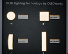 Schwer im Messealltag zu fotografieren: hell leuchtende OLED-Panels. (Foto: Andreas Sebayang/Notebookcheck.com)