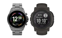 Die Garmin Instinct 2 Solar und die Fossil Gen 6 gibts derzeit zu spannenden Preisen. (Bild: Fossil / Garmin)