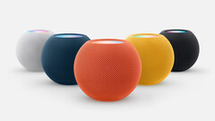 Mit Blau, Orange und Gelb startet der kompakte Smart Speaker HomePod mini von Apple nun auch in Deutschland in den neu vorgestellten Farben. (Bild: Apple)