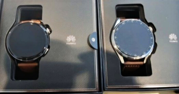 Die Huawei Watch 3 und die Watch 3 Pro setzen offenbar auf ein etwas unterschiedliches Design. (Bild: @RODENT950, Twitter)