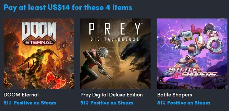 Die erste Stufe des Sci-Fi-Shooter-Bundles enthält vier Spiele.