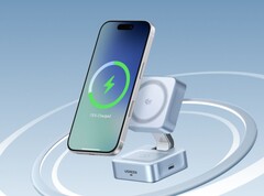 Der neue Ugreen MagFlow 2-in-1 Magnectic Wireless Charger 25W startet mit Rabatt. (Bildquelle: Amazon)