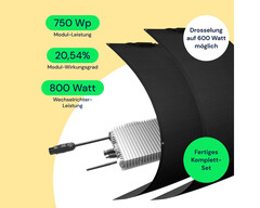 Balkonkraftwerk mit flexiblen Solarmodulen (Bild: Deye, S Flex, AC Solar)