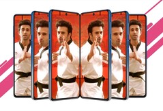 Das 6,7 Zoll große 1.080p+ sAMOLED+-Display ist eines der Highlights des Galaxy F62. (Bild: Samsung)