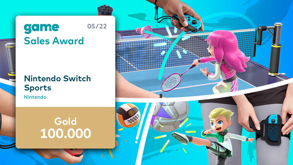 Fit mit der Nintendo Switch: Die Sportsimulation Nintendo Switch Sports verkauft sich sehr gut.