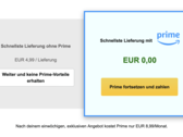 Amazon versucht zu Prime zu locken.