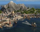 Eine Stadt auf einer Insel in Anno 1800