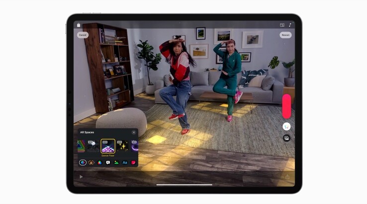 Durch den LiDAR-Scanner kann das iPad Pro den Raum dreidimensional vermessen. (Bild: Apple)