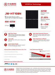 Technische Daten Solarmodule (Quelle: Jolywood)