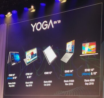 Nur drei der neuen Yoga-Laptops und Convertibles sind Project Athena-kompatibel.