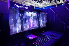 Der Samsung Odyssey OLED G8 setzt auf ein ultrabreites OLED-Panel mit einer Diagonale von 34 Zoll. (Bild: Samsung)
