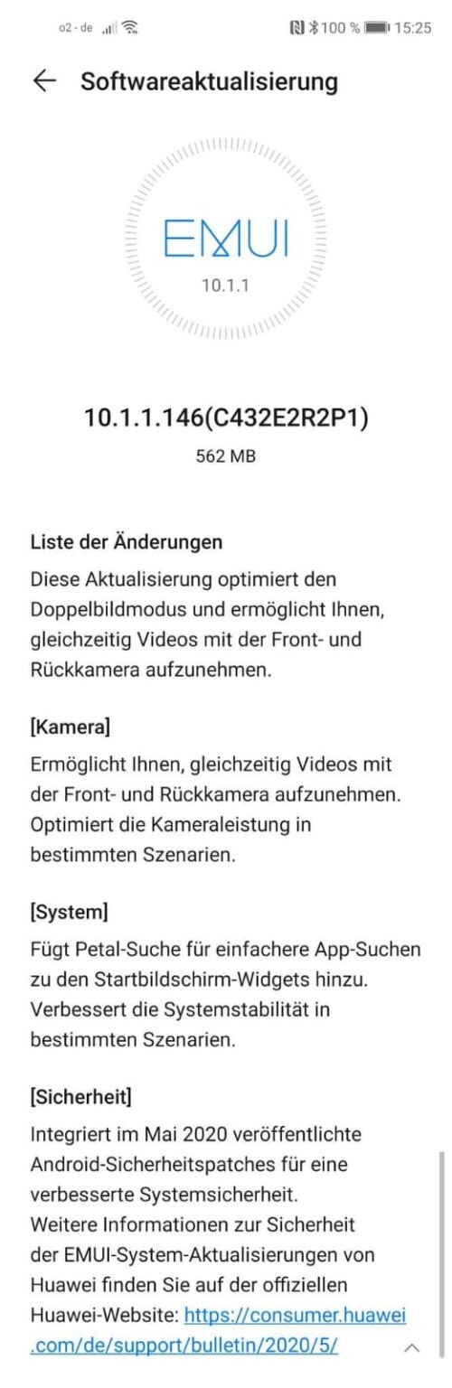 Ein Überblick über die neuen Funktionen für das P40 Lite 5G. (Bild: Huaweiblog)