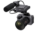 Die Sony FX5 wird mit einem XLR-Griff zur Befestigung externer Mikrofone und weiteren Zubehörs ausgeliefert