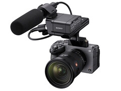 Die Sony FX5 wird mit einem XLR-Griff zur Befestigung externer Mikrofone und weiteren Zubehörs ausgeliefert