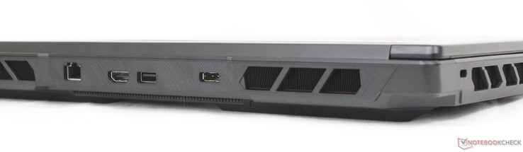 Rückseite: RJ-45 (2,5 Gbps), HDMI 2.1, USB-A 3.2 Gen. 2, Netzadapter