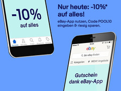 eBay Angebote: Heute 10 Prozent auf alles in der eBay App.