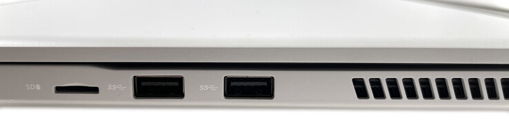 Rechts: microSD-Kartenleser, 2x USB 3.1 Gen. 1