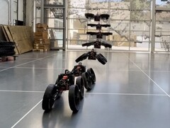 Die Fahr-/Flug-Drohne ATMO in den verschiedenen Transformationsstufen (Bildquelle: Caltech)