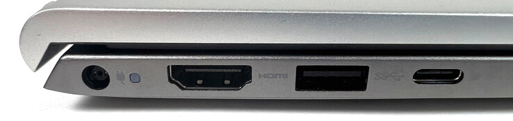 Links: 1x Stromanschluss, 1x HDMI 1.4, 1x USB 3.1 Typ-A (Gen 1), 1x USB 3.1 Typ-C (Gen 1)