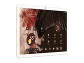 Das Google Pixel Tablet wird offenbar mit weißen Bildschirmrändern und Rückseite in Gold angeboten. (Bild: Evan Blass)