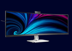 Der neueste Monitor von Philips kombiniert ein 49 Zoll VA-Panel mit Thunderbolt 4. (Bild: Philips)