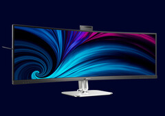 Der neueste Monitor von Philips kombiniert ein 49 Zoll VA-Panel mit Thunderbolt 4. (Bild: Philips)