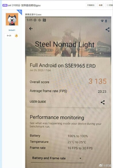 Die Xclipse 960 GPU begeistert in einem frühen 3D Mark Benchmark-Leak.