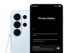 Das Samsung Galaxy S26 Ultra bietet ein Privacy Display mit vielen Einstellungs-Optionen.
