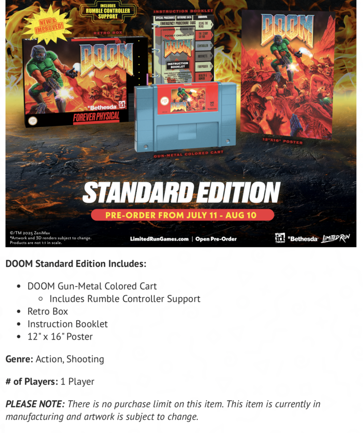 Befindet sich angeblich bereits in Produktion: Doom für das SNES. (Bildquelle: Sceenshot)