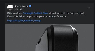 Sony erwähnt ein Xperia 5 IV auf Instagram.