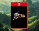 Modell der Verpackung für das Remake von „Zelda: Ocarina of Time“ für die Switch 2