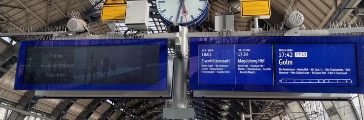 Stromsparmodus am 8. April funktioniert entsprechend dem Design der Deutschen Bahn. (Foto: Andreas Sebayang/Privat)
