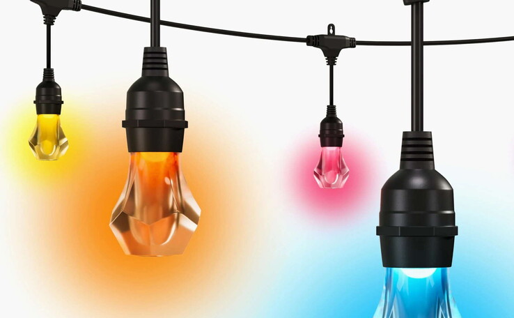 Unterschiedliche Farben können dargestellt werden