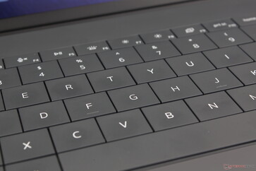 Der Tastenweg und das Feedback sind flacher und weicher, als wir es uns für Büro- oder Multimedia-Zwecke wünschen würden